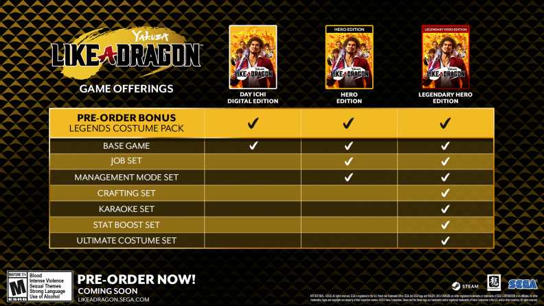 Buy Yakuza: Like a Dragon Legendary Hero Edition Steam Key | Instant